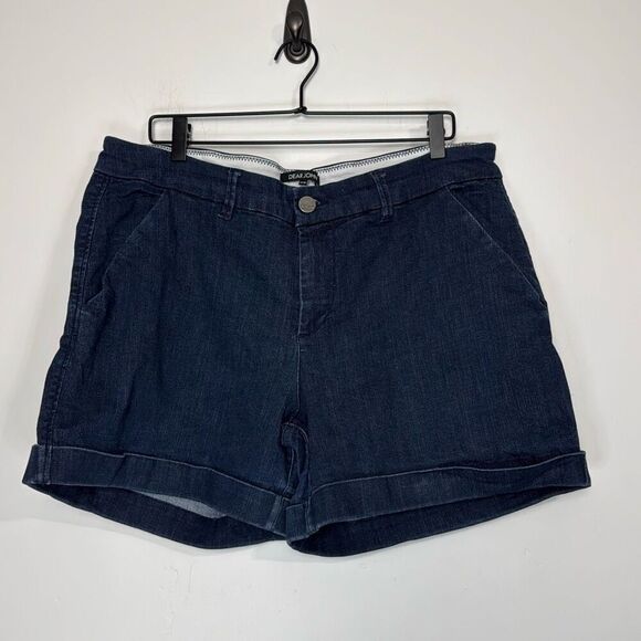 Dear John Cuffed Dark Wash Denim Shorts 18W - Picture 1 of 4